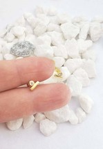 Bar stud earrings crystal  Ear Climber modern small bar vertical studs S... - $18.30