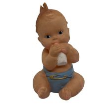 Vintage Rubber Baby Figurine Squeaker Toy With Diaper &amp; Bottle - €20,75 EUR