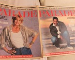 Vintage Parade Newspaper Magazine Lot of 2 Feb 15 &amp; April 12 1987 Goldie... - $7.91