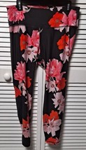 Old Navy Active Leggings Yoga Pants Pink Floral Go-Dry Ladies Size XL EPOC - $11.99