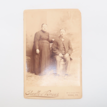 Antique Photograph Husband and Wife Portrait Shadle &amp; Busser York PA 1880s 1890s - £14.72 GBP