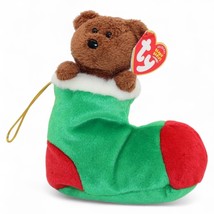 Ty Beanie Babies Stockings The Holiday Bear Plush In Christmas Stocking ... - £6.44 GBP