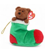 Ty Beanie Babies Stockings The Holiday Bear Plush In Christmas Stocking ... - $11.72 CAD