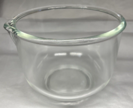 Glasbake Sunbeam Replacement Glass Bowl w/Spout Clear Glass Holds 6 Cups - £8.26 GBP