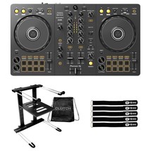 Pioneer DDJ-FLX4 2-Channel Serato Rekordbox DJ Controller w Laptop Stand - £444.71 GBP