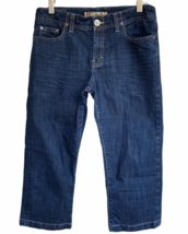 Buckle BKE BRITNI Denim Distressed Cropped  Jeans Women 29 Stretch Dark Wash - £9.17 GBP