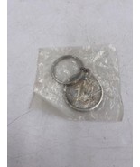 Vintage Detroit Tigers Round Metal Keyring Sealed in Bag but Discolored - $16.83