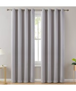 Hlc.Me Laurance Light Grey Blackout Curtains 84 Length, Light Grey, 52 W... - $40.93