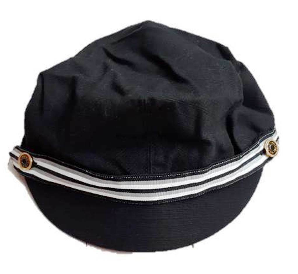 BADGLEY MISCHKA Newsboy BLACK Cap Hat COTTON One Size FREE SHIPPING - $43.94