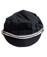 BADGLEY MISCHKA Newsboy BLACK Cap Hat COTTON One Size FREE SHIPPING - $61.70 CAD