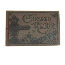 Antique Chicago Photo Album 1893 Worlds Fair Columbian Expo &amp; Foldout Pa... - £119.54 GBP