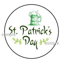 30 St Patrick&#39;s Day Envelope Seals Labels Stickers 1.5&quot; Round Beer St Patricks - £5.97 GBP
