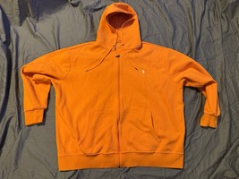 Polo Ralph Lauren Double-Knit Full-Zip Hoodie Orange Big &amp; Tall Size XXL... - $44.79