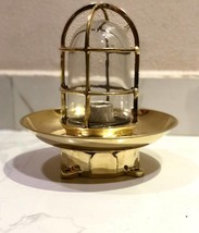 Nautical Antique Marine New Brass Bulkhead Ceiling Lamp Light Fixture With Big - £96.41 GBP