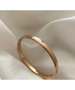 Gold Bangle Bracelet 18k Gold Filled Luxury Waterproof Jewelry - £17.30 GBP