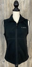 Columbia Women&#39;s Fleece Vest Size Small Black Polyester Full Zip - £19.56 GBP