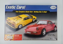 1996 Testors Double Model Kit Porsche 911 Turbo &amp; Lamborghini Diablo Sea... - $55.43