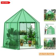 Greenhouse Portable Outdoor Greenhouse with PE Cover and Ventilation for... - $101.92