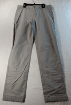 Eddie Bauer Pants Womens Size 2 Gray Cotton Slash Pockets Belt Loops Pull On - £10.00 GBP