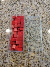 red RISK Board Game Wood Wooden Replacement Army Pieces Parts 1968 - $6.92