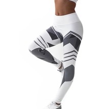 Women Geometry Print Sports Gym Yoga Workout Athletic Leggings Pants - £16.23 GBP