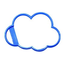 6x Cloud Cloudy Rain Weather Fondant Cutter Cupcake Topper 1.75 IN USA FD835 - £5.49 GBP