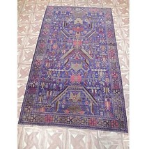 Luxurious 4x6 Authentic Hand Knotted i Rug B-76387 - £365.47 GBP