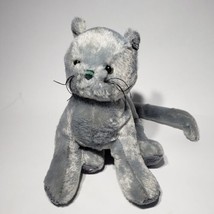 Ganz 8&quot; HM152 Webkinz CHARCOAL CAT Gray Kitten Cat Plush Stuffed Animal - £7.04 GBP