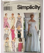 Simplicity Wedding Dress Misses Sizes 6-10 Uncut Sewing Pattern 1994 Bri... - £9.24 GBP