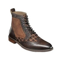 Stacy Adams Finnegan Wingtip Lace-Up Boot Brown Multi 25427-249 image 8