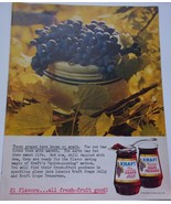 Kraft Pure Concord Grape Jelly  Magazine Print Advertisement 1962 - $2.99