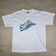 Vintage Y2K Tropical Sprite Remix Promo Shirt White Soda Pop Drink Size ... - $39.49