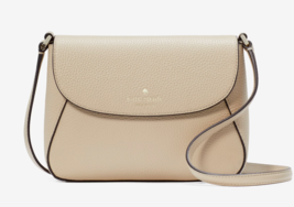 New Kate Spade Monica Mini Flap Crossbody Pebble Leather Light Sand / Dust bag - £74.50 GBP