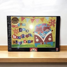 500 pc jigsaw puzzle: Genuine Life is a Beautiful Adventure VW Bug Bus - $9.31