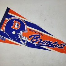 Vintage 1980s Denver Broncos NFL Wincraft 30” Pennant Bar Flag - £25.52 GBP