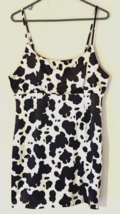 Wild Fable dress size L women white/black cow print adjustable straps, zip close - £6.81 GBP