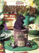 Plastic Canvas Spring Groundhog Day Centerpiece Plant Cozy Hanging Patterns - $12.99