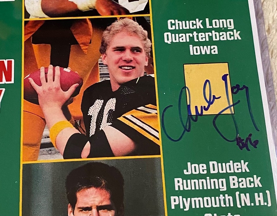 11x14 SI PHOTO Signed Autographed CHUCK LONG Iowa Hawkeyes Sports Illustrated Item image 2