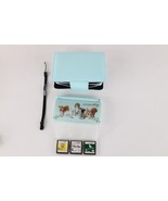 Nintendo DS Lite Video Game System 3 Games Case Teal Nintendogs Mario Ka... - $3,462.10 MXN