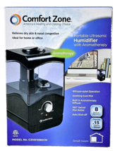 Comfort Zone Portable Ultrasonic Humidifier With Aromatherapy Cool Mist Diffuser - £35.37 GBP