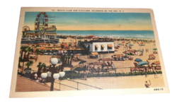 Wildwood by the Sea Amusement Park Postcard NJ Ferris Wheel Roller Coaster 1945 - £4.67 GBP