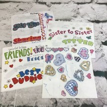 Vintage Scrapbooking Stickers Lot Friendship Sisters Hearts Best Buddies - £7.74 GBP