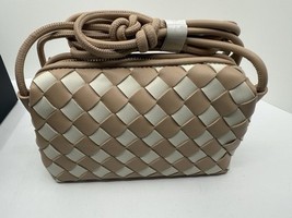 Woven Crossbody Bag Women Small Purse Vegan Leather Shoulder Handbag, Ap... - $40.59