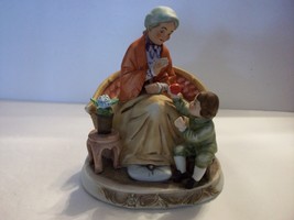 Vintage Lefton China Woman and Child Figurine - As Is - £6.41 GBP