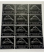 Engraved Custom Diamond Etched Weatherproof Black Aluminum Metal 3x2.5 Sign - £15.68 GBP