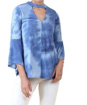 Umgee tie dye bell sleeve bohemian top Blue - $20.79+