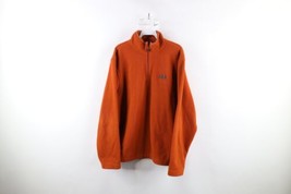 Vtg Gap Mens Large Faded Spell Out Block Letter Half Zip Fleece Pullover Sweater - £39.52 GBP