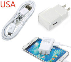 Micro Usb 3.0 Data Cable + Home Wall Charger For Samsung Galaxy S6 Active G890 - £14.38 GBP