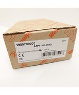 Weidmüller AAP11 6 LO RD Red End Plate 1989780000 - Pack of 20 - New - $50.39