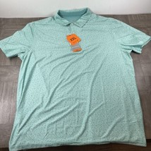 Hickey Freeman Shirt Men’s 2XL Green Short Sleeve Polo Golf NWT - $30.73